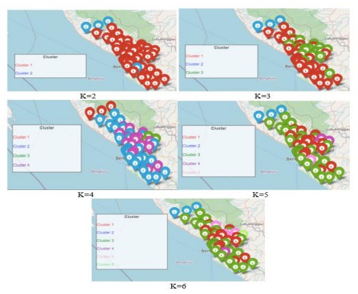 Comparison of K-Means and K-Medoids Algorithms for Clustering of Potential Flood-Prone Areas in Bengkulu Province