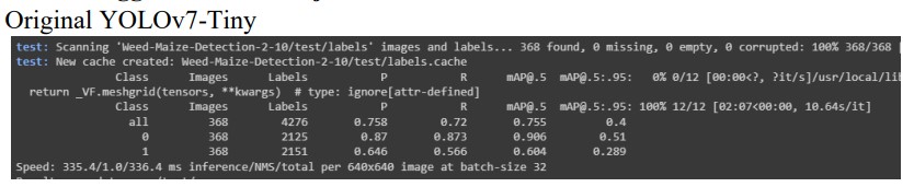 Screenshot of Corn Weed Detection