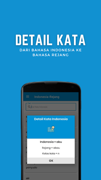 Screenshot of Kamus Digital Bahasa Rejang